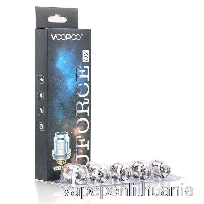 Voopoo Uforce Atsarginės Ritės 0,4ohm D4 Uforce Quad Coils Vape Skystis